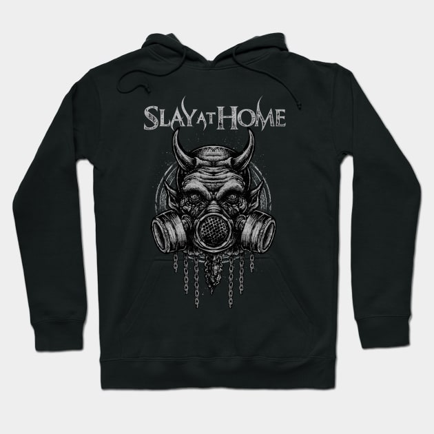 Gas Mask Hoodie by Slay At Home Festival 